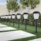 Nature Spring Set of 8 Solar Path 16-inch Stainless Steel Outdoor Stake Lighting for Garden, Landscape (Black) 282370VAW - alternate 3